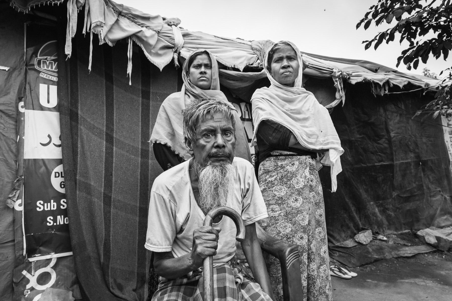 Rohingya refugee from Burma, Baba Nagar, Hyderabad, India, June 2016