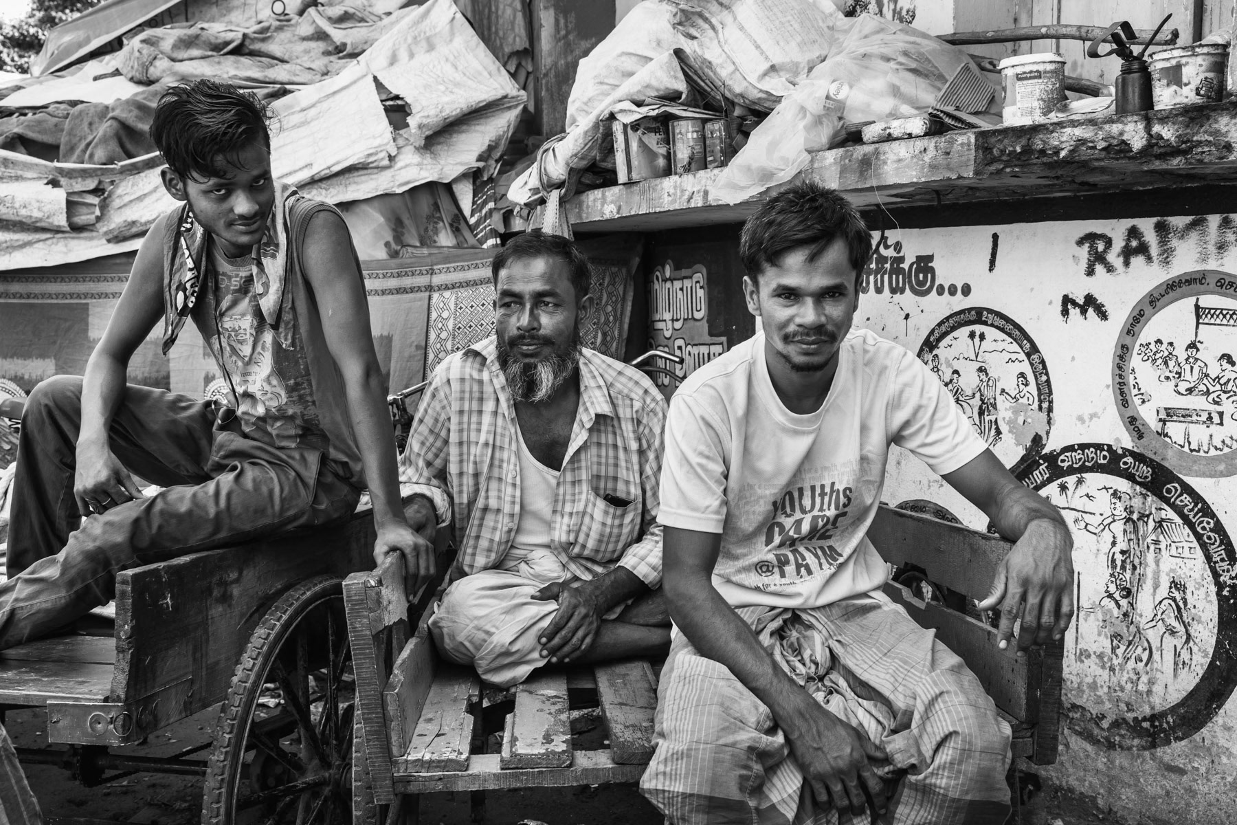 Rohingya refugees living near Chennai in Southern India, Kelembakkam in the State of Tamil Nadu, June 2017