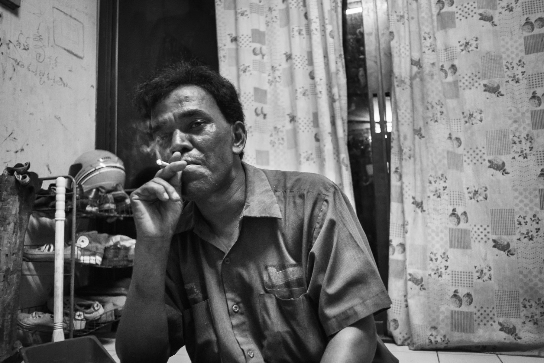 Sultan a stateless Rohingya in exile in Thailand, Nakoneyok village near Bangkok, June 2016