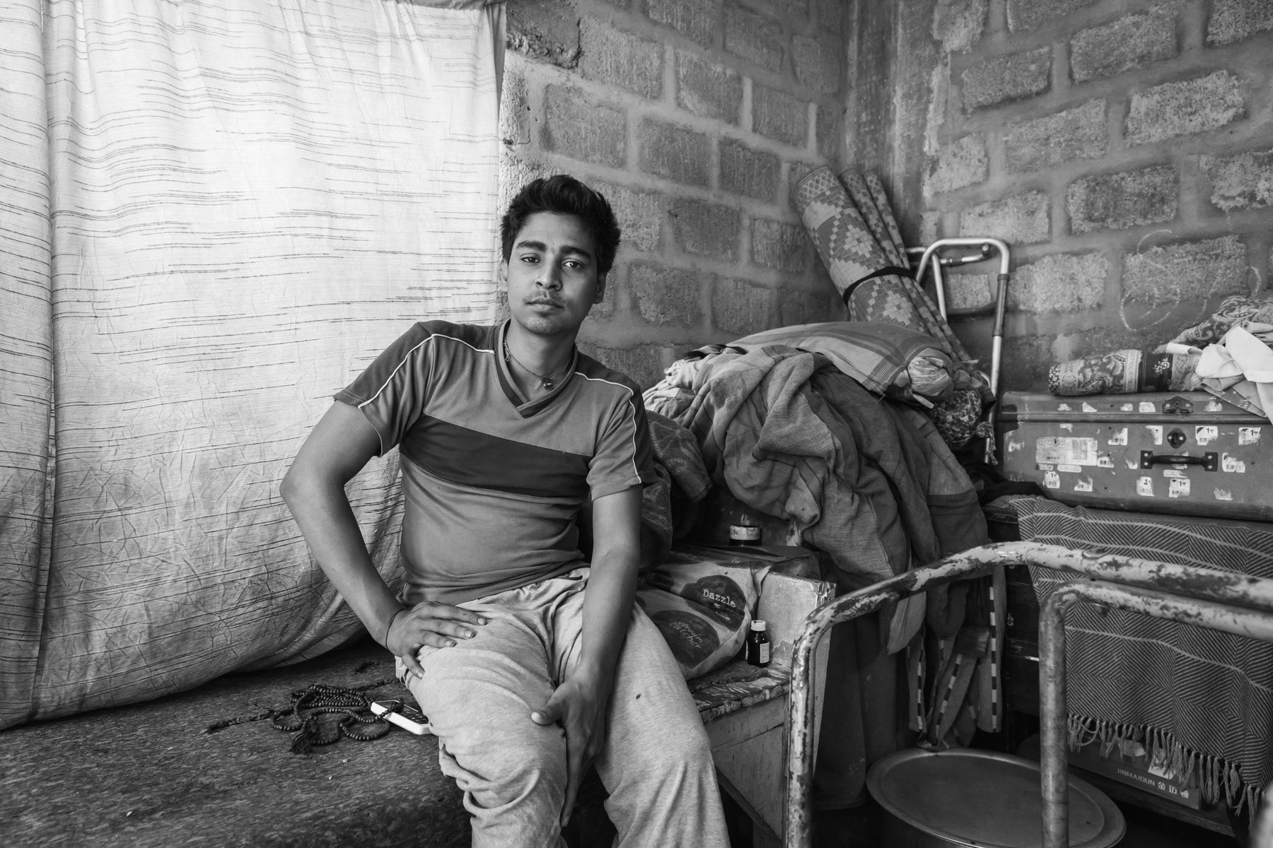 Salem, a 23 year old third generation Rohingya was shot in a gun violence incident in Karachi. March 2018