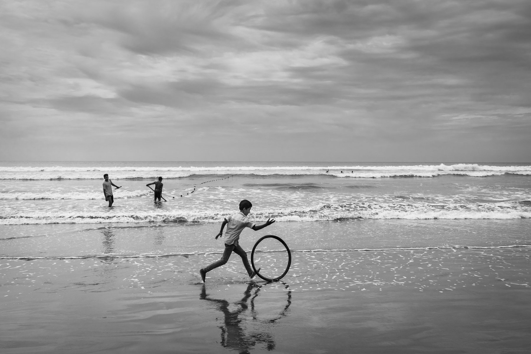 Shamplapur beach from where Rohingya fishermen use to fish, but also an occasional launch point for human traffickers. Bangladesh, October 2018