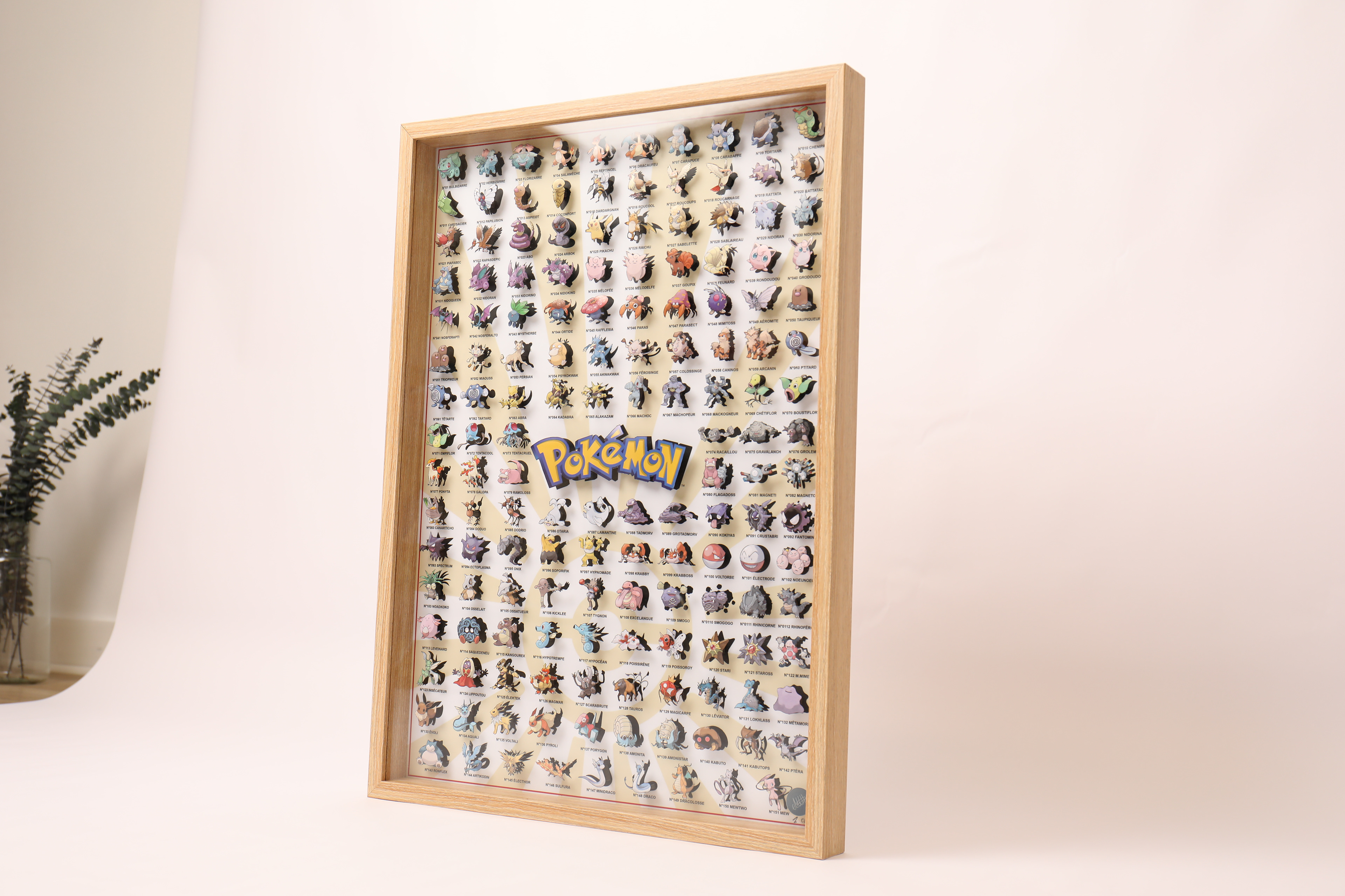 Shadow Box Pokémon 151 - 50x70cm