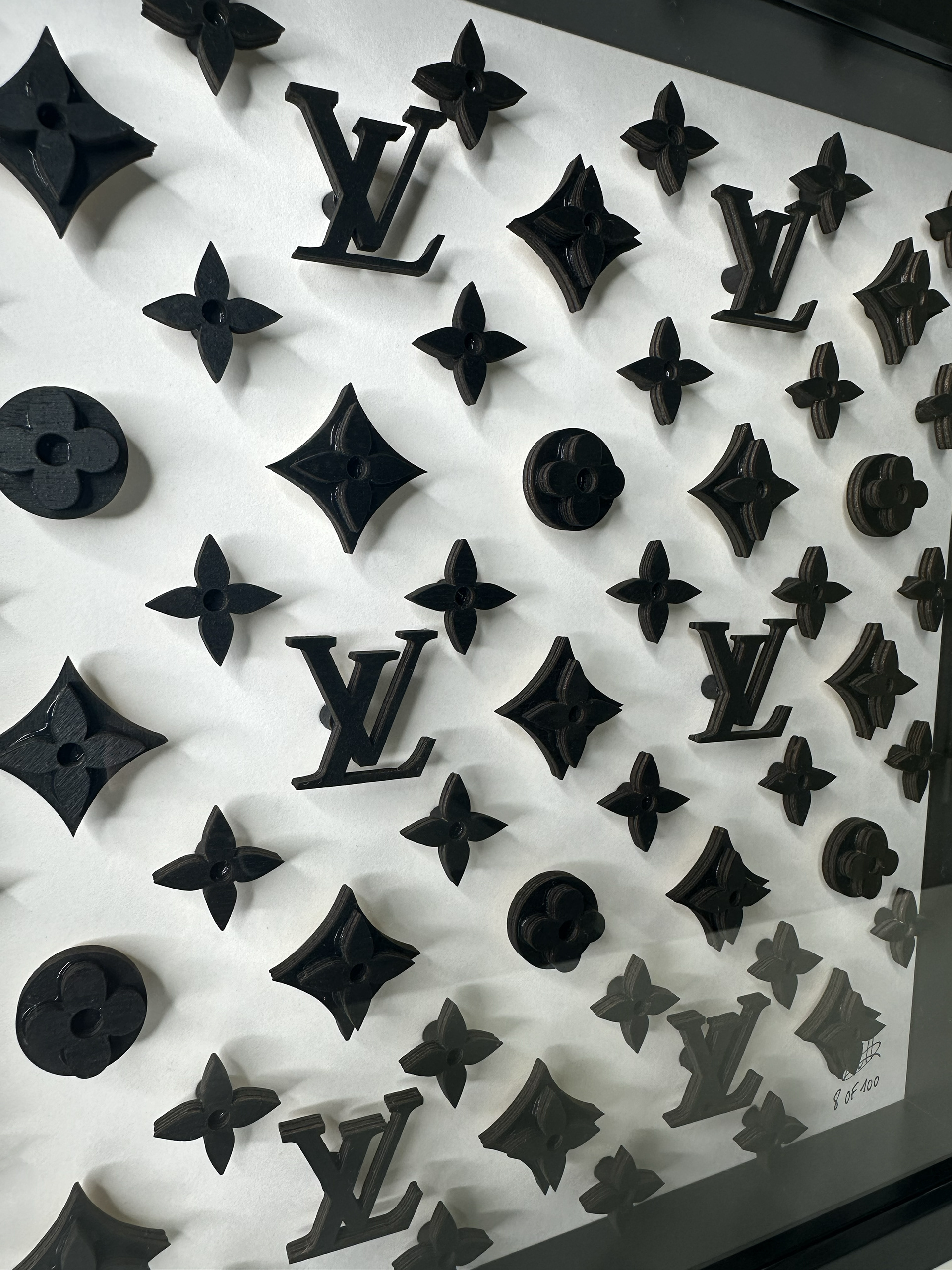 Shadow Box Black and White LV - 30x30 cm