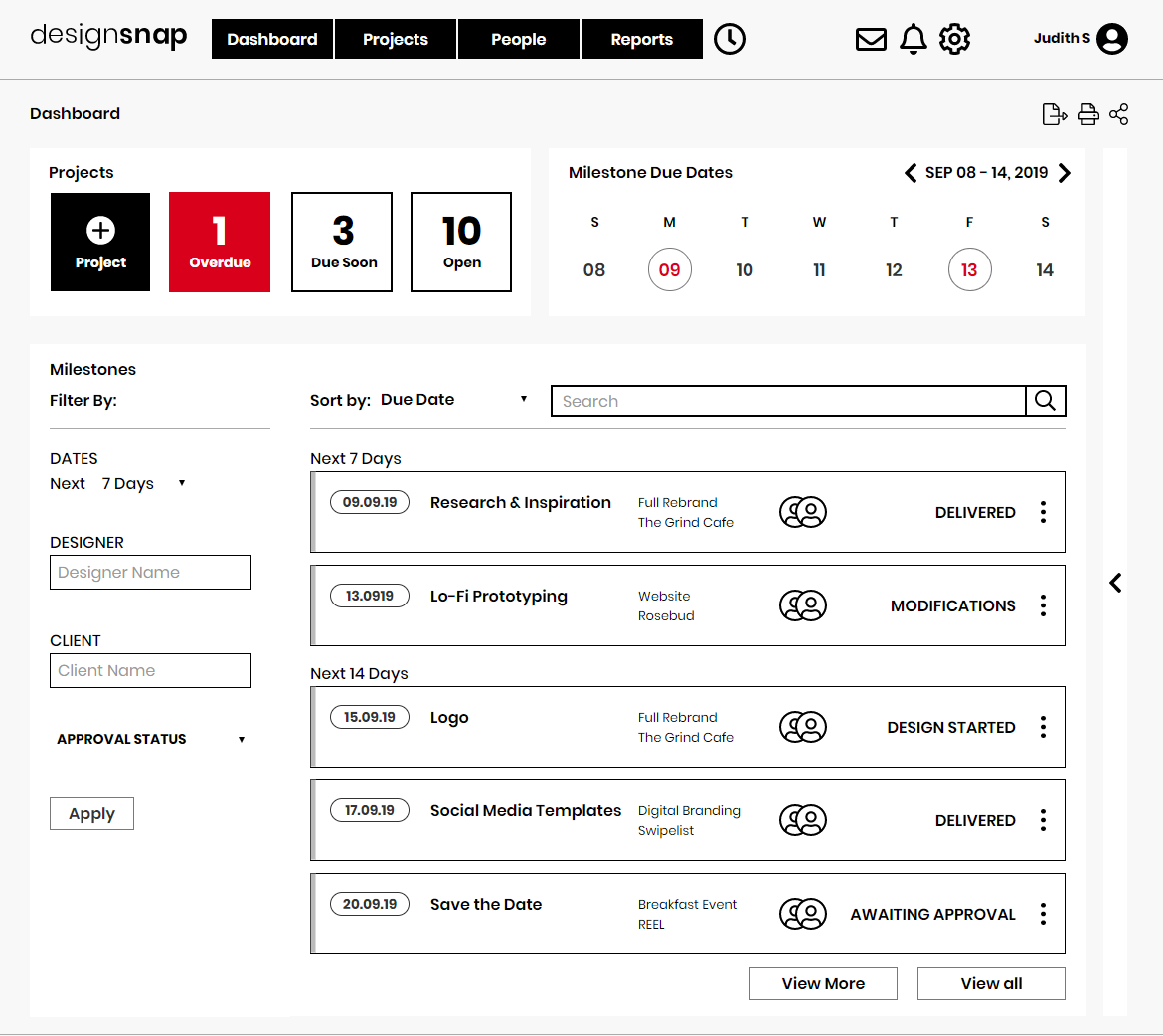 Dashboard Prototype