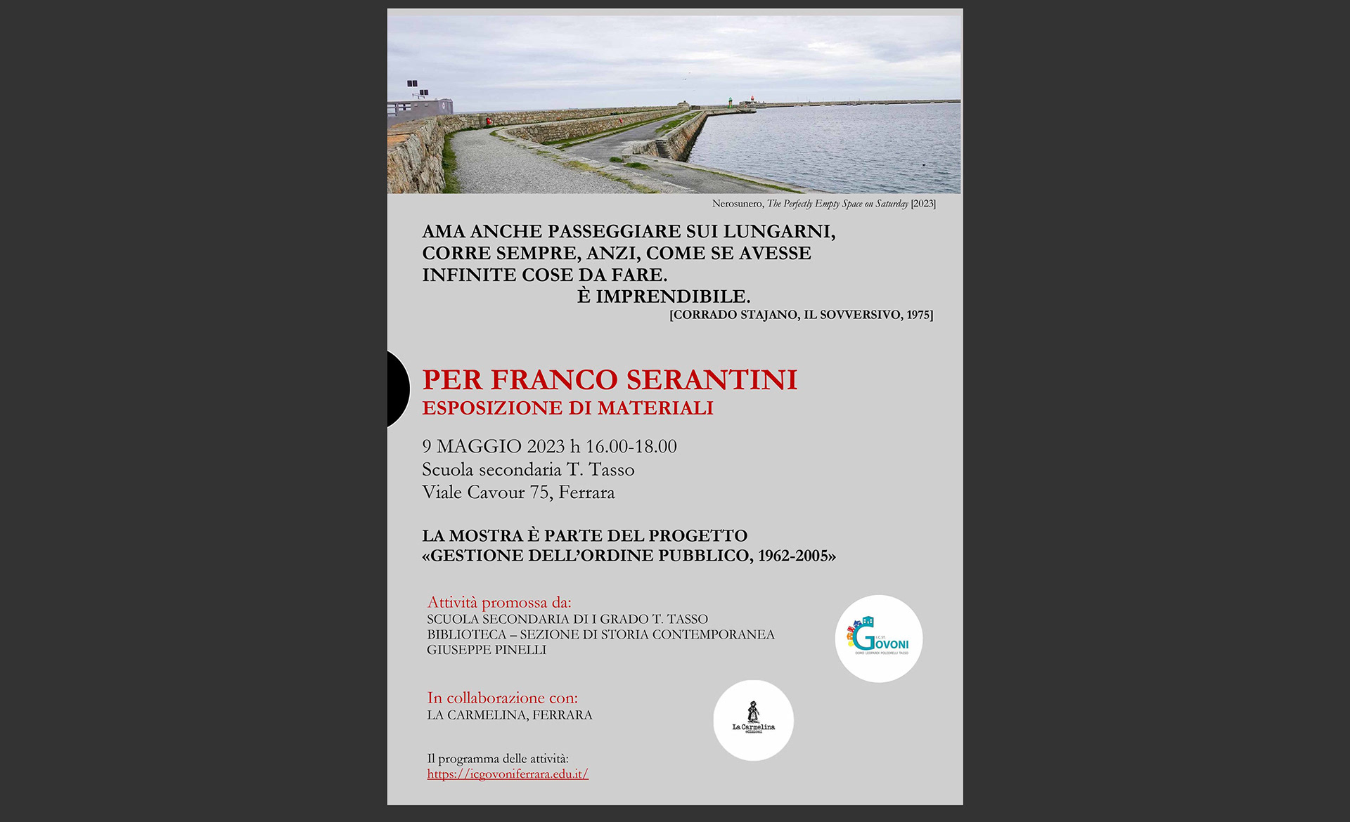 9 May 2023. Per Franco Serantini