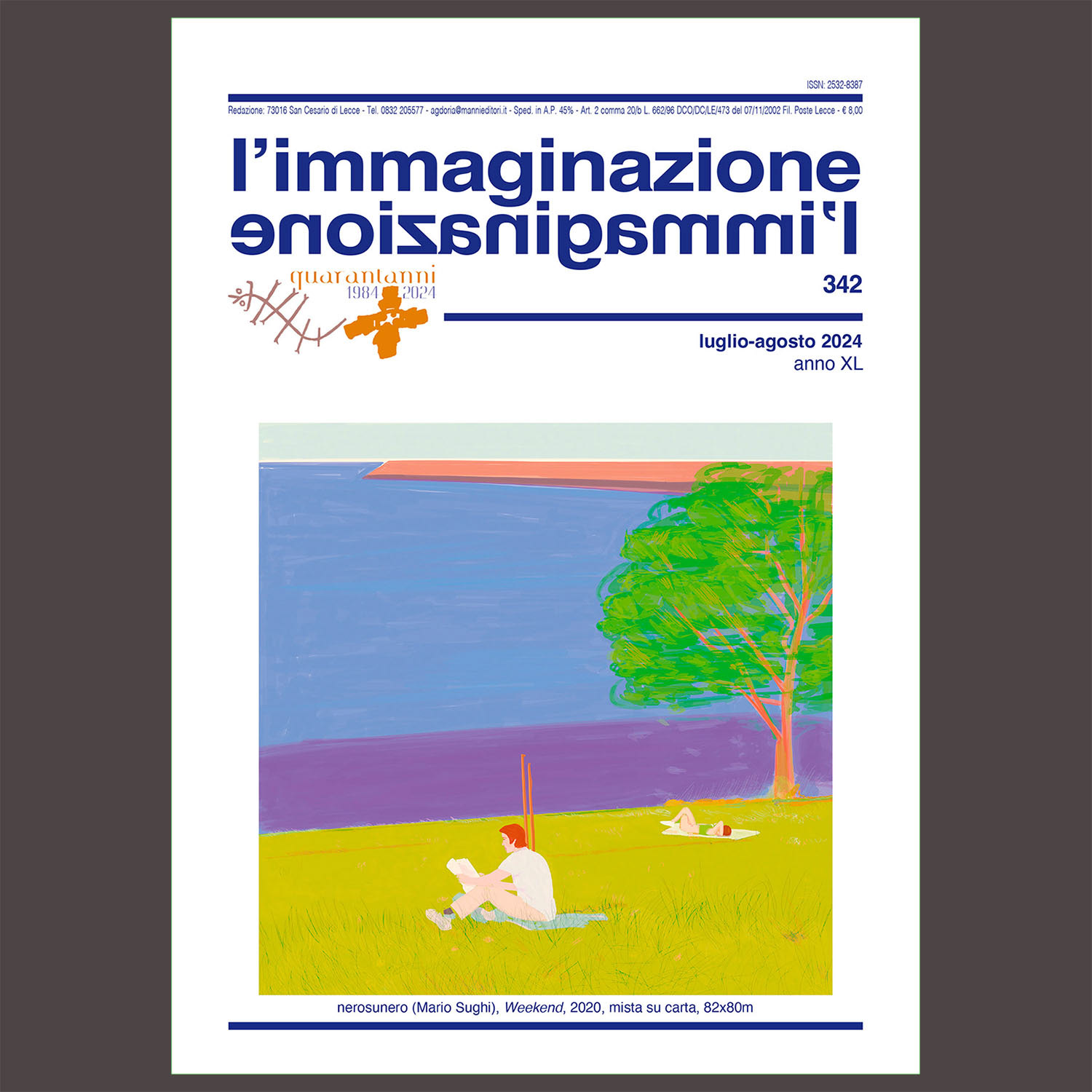 L'immaginazione no342, Manni Editore, Luglio Agosto 2024, anno XL