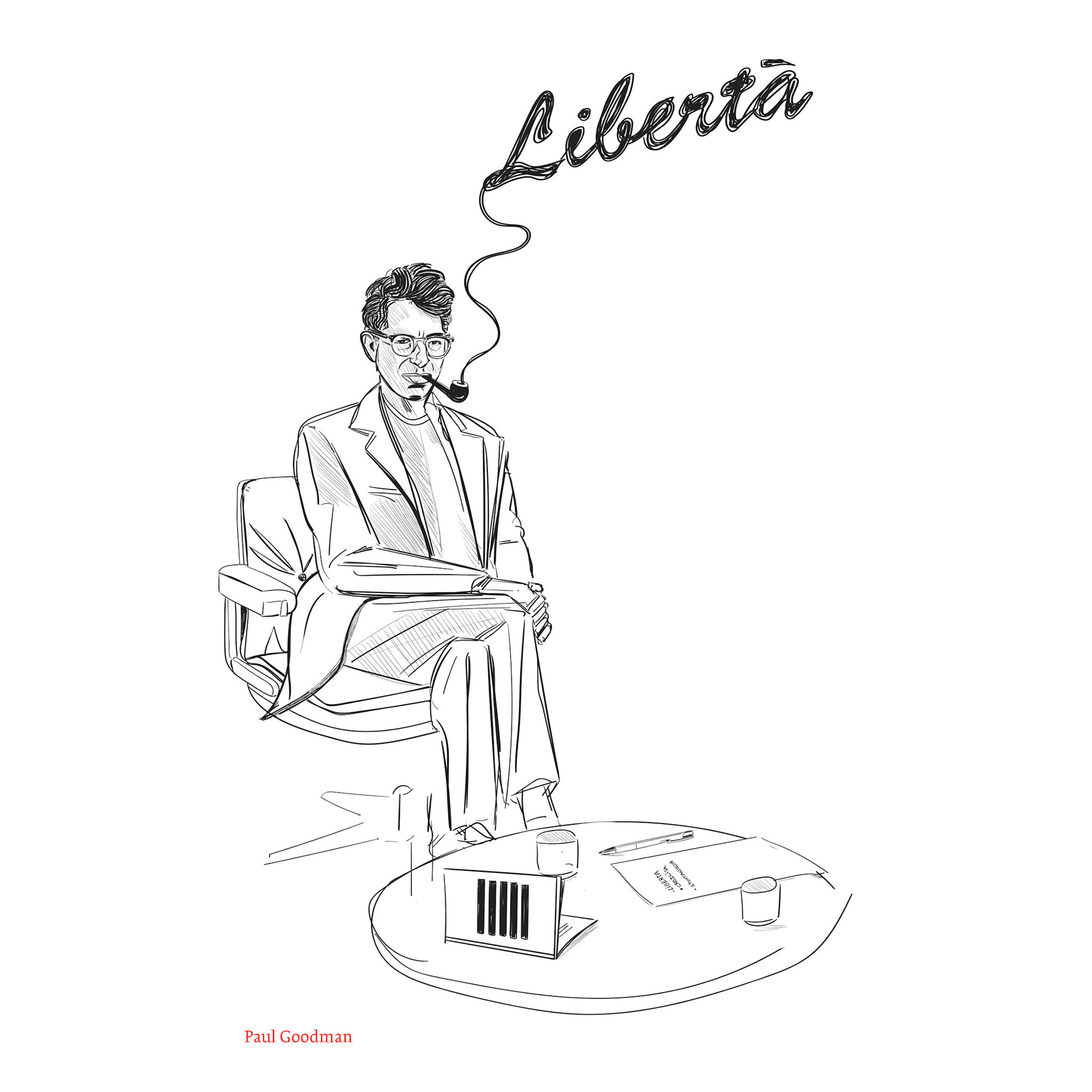 #1908DRW Paul Goodman (Filippo Trasatti, Dialoghi immaginari su anarchia e libertà, Eleuthera, Milan 2024)