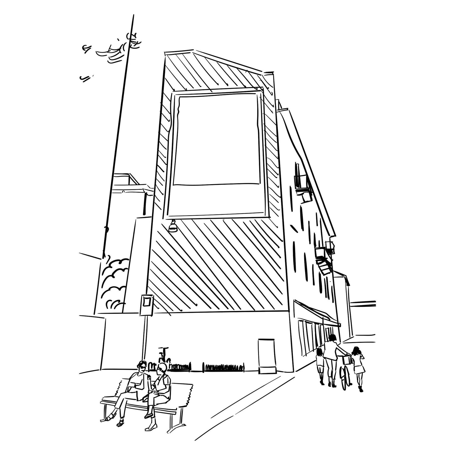 #Drw-#2021-x041 Brera (Preliminary study for The Milaneser) 2021
