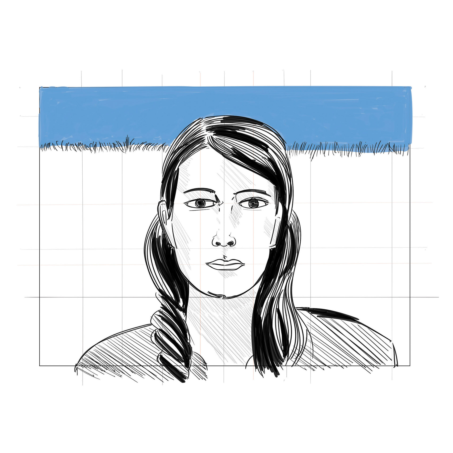 Drw-#1526A (drawing after Alex Katz)