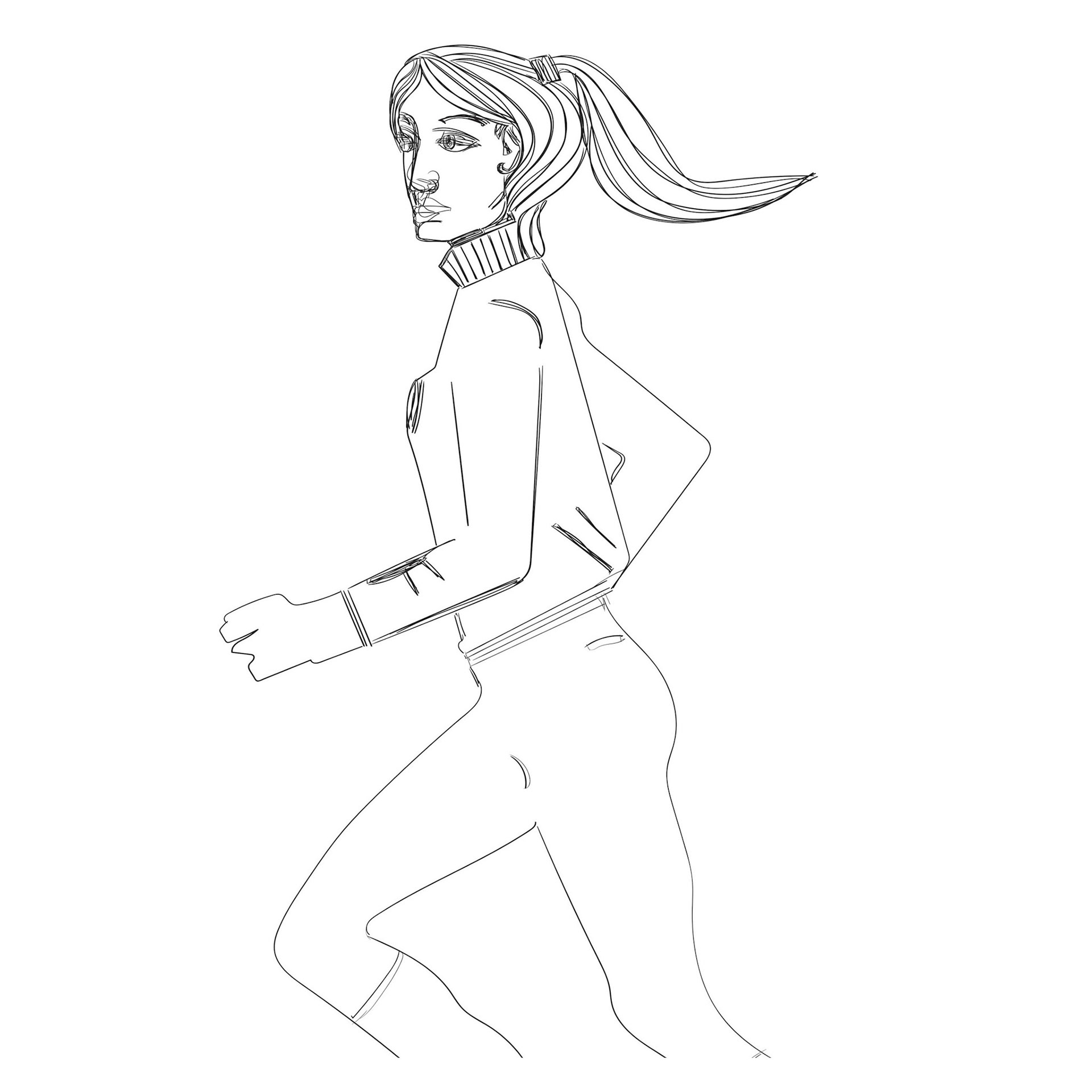 #1831DRW Study for Cover (Running / Lacca) 2023