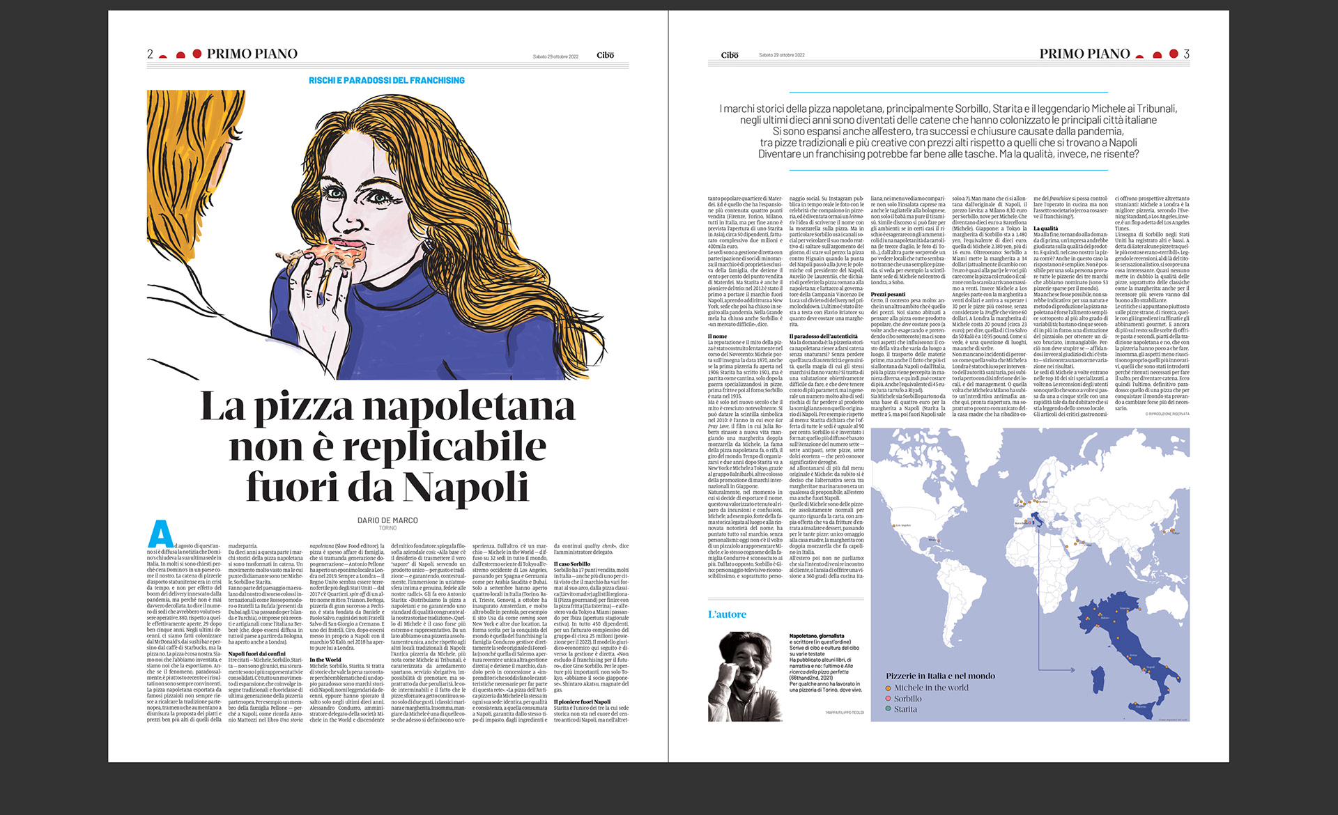 Domani, Cibo, Rome, 29 October 2022, pp 2-3
