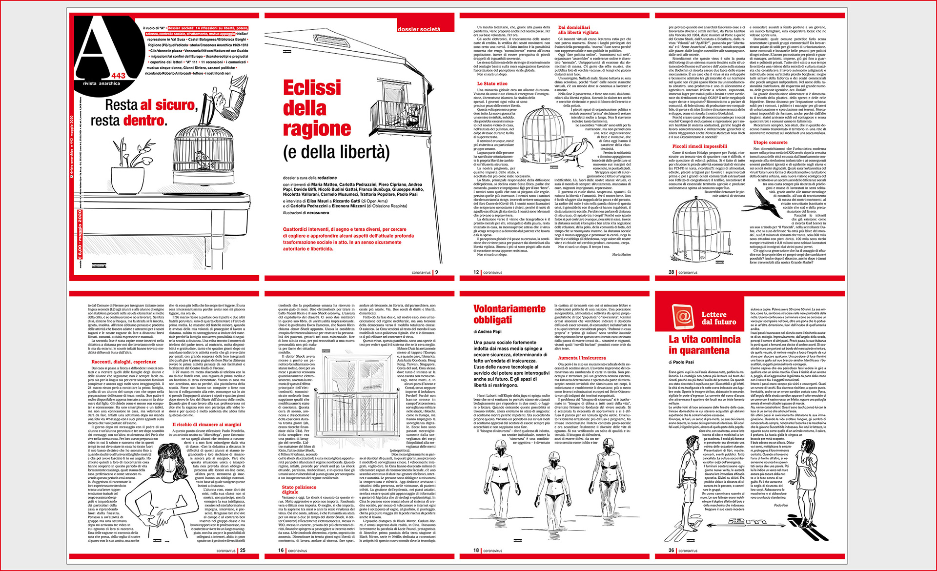 Rivista Anarchica, Milan, no 443, May 2020