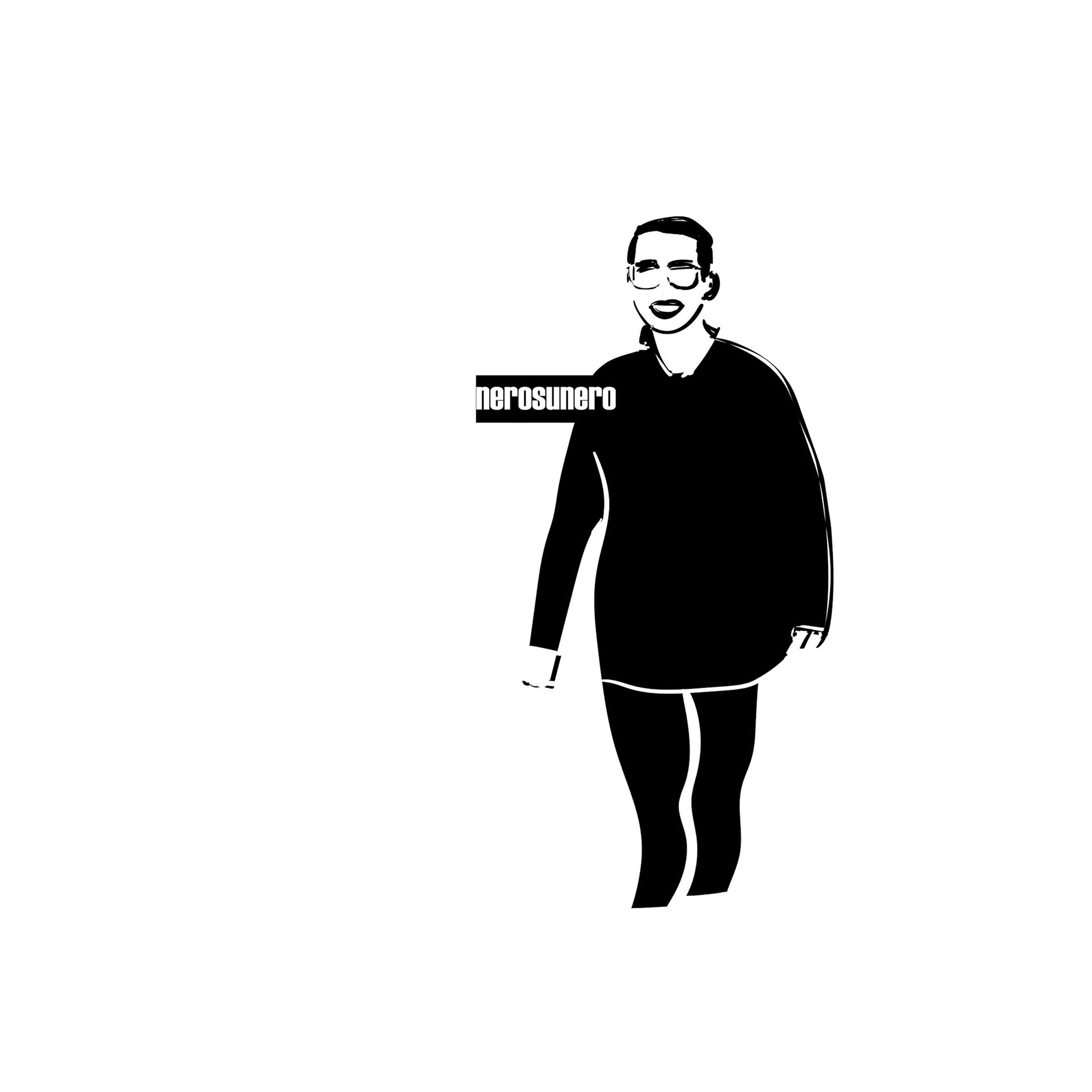 #Drw-#2021-x034 Figure in black 2021