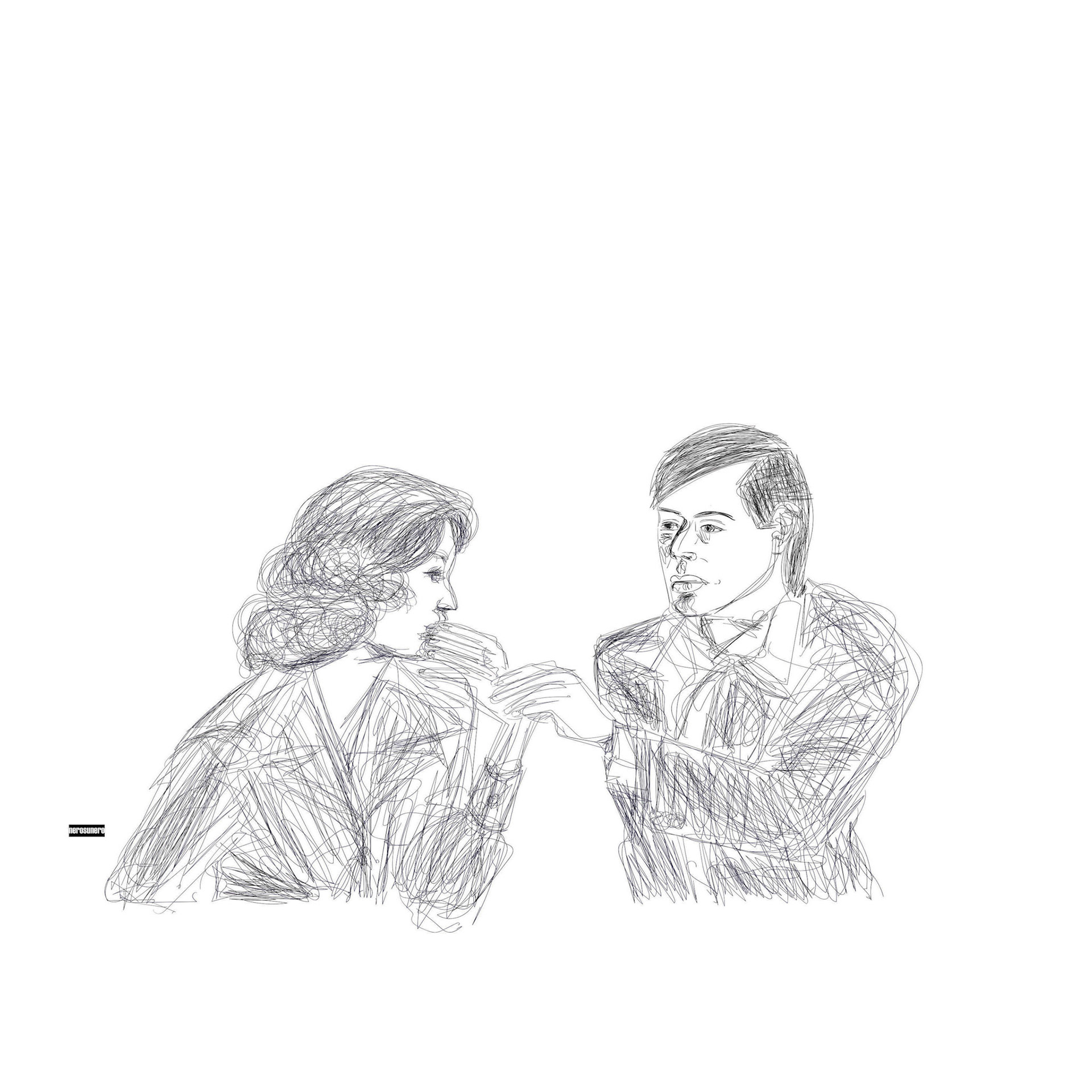 #Drw-#2021-x014 Study (After Alex Katz) 2021