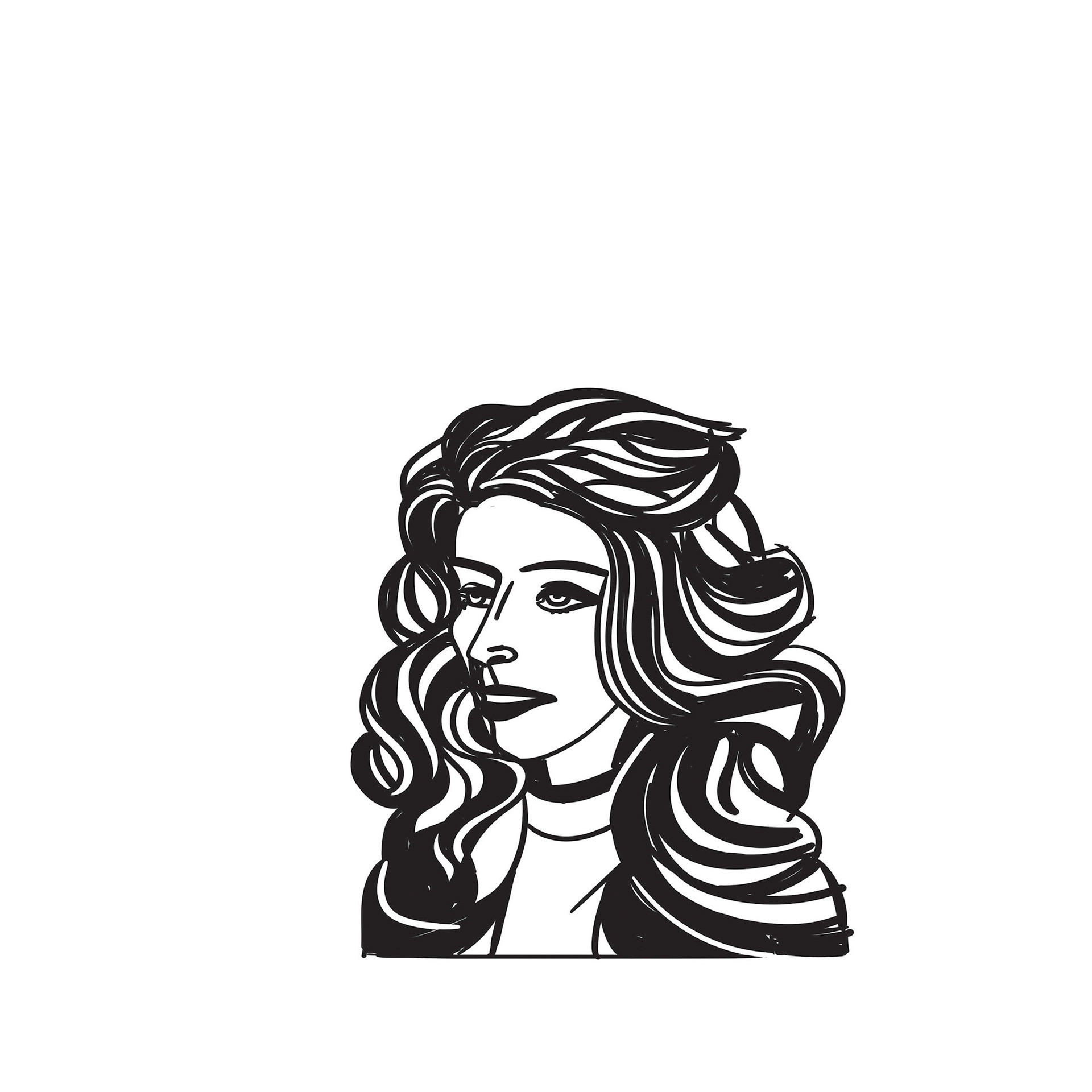 #1826DRW Study for Cover (Girl / Lacca) 2023