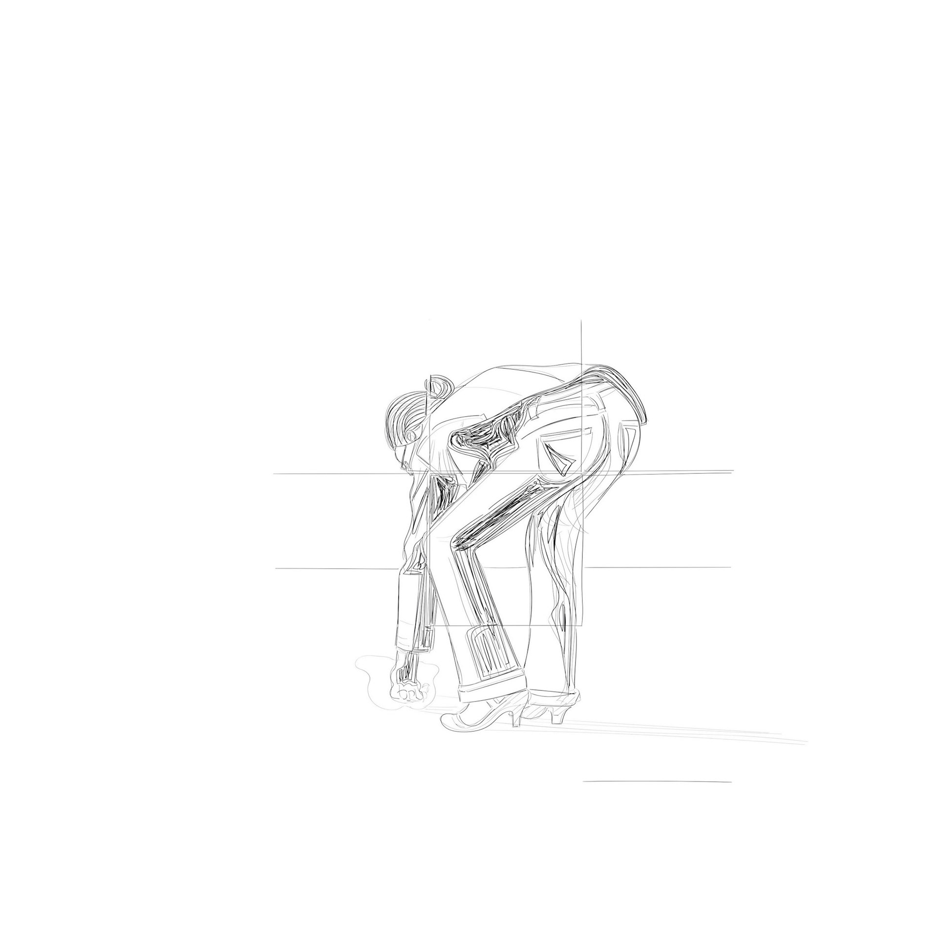 #1825DRW Study for Cover (Girl / Lacca) 2023
