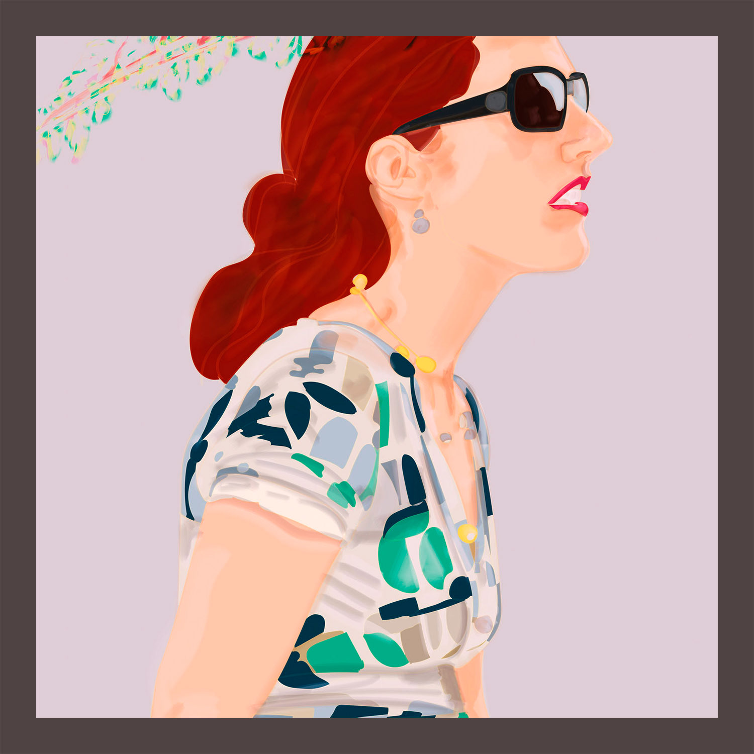 #807 A girl in the counrtyside, 2014. 25x25cm