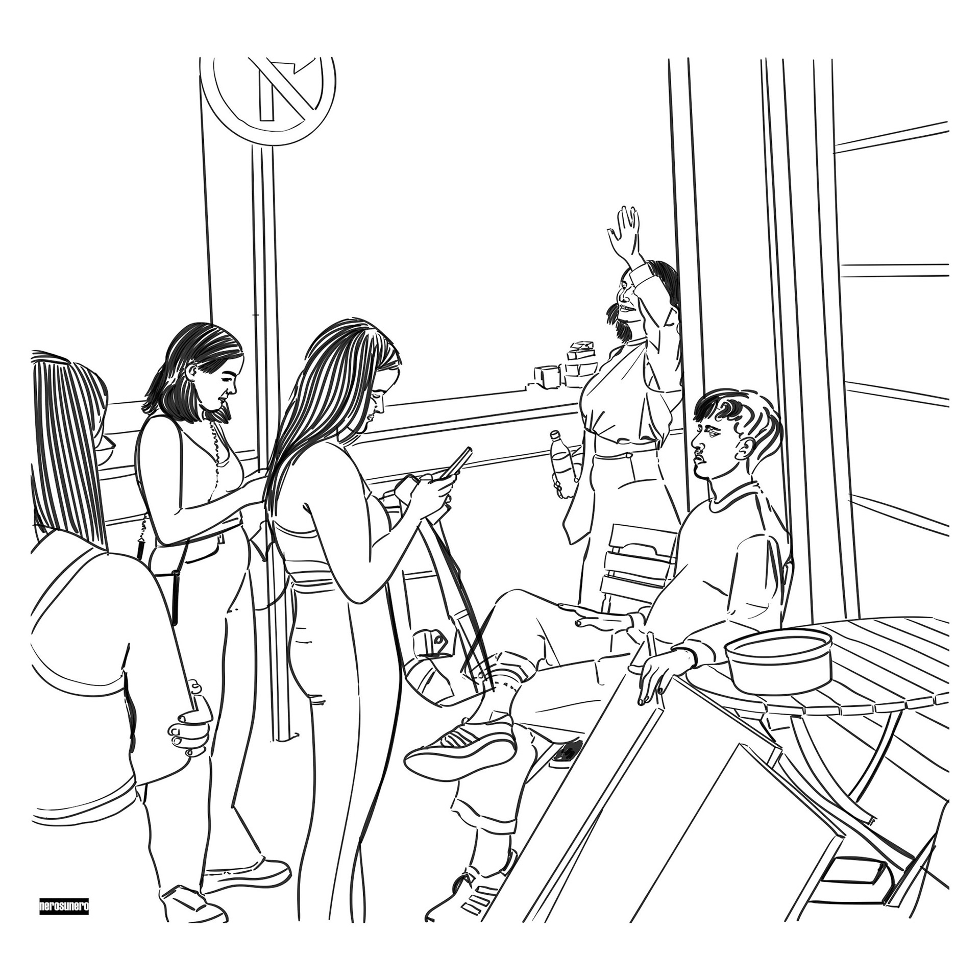 #Drw-#2021-x002 Vernissage (study) 2021