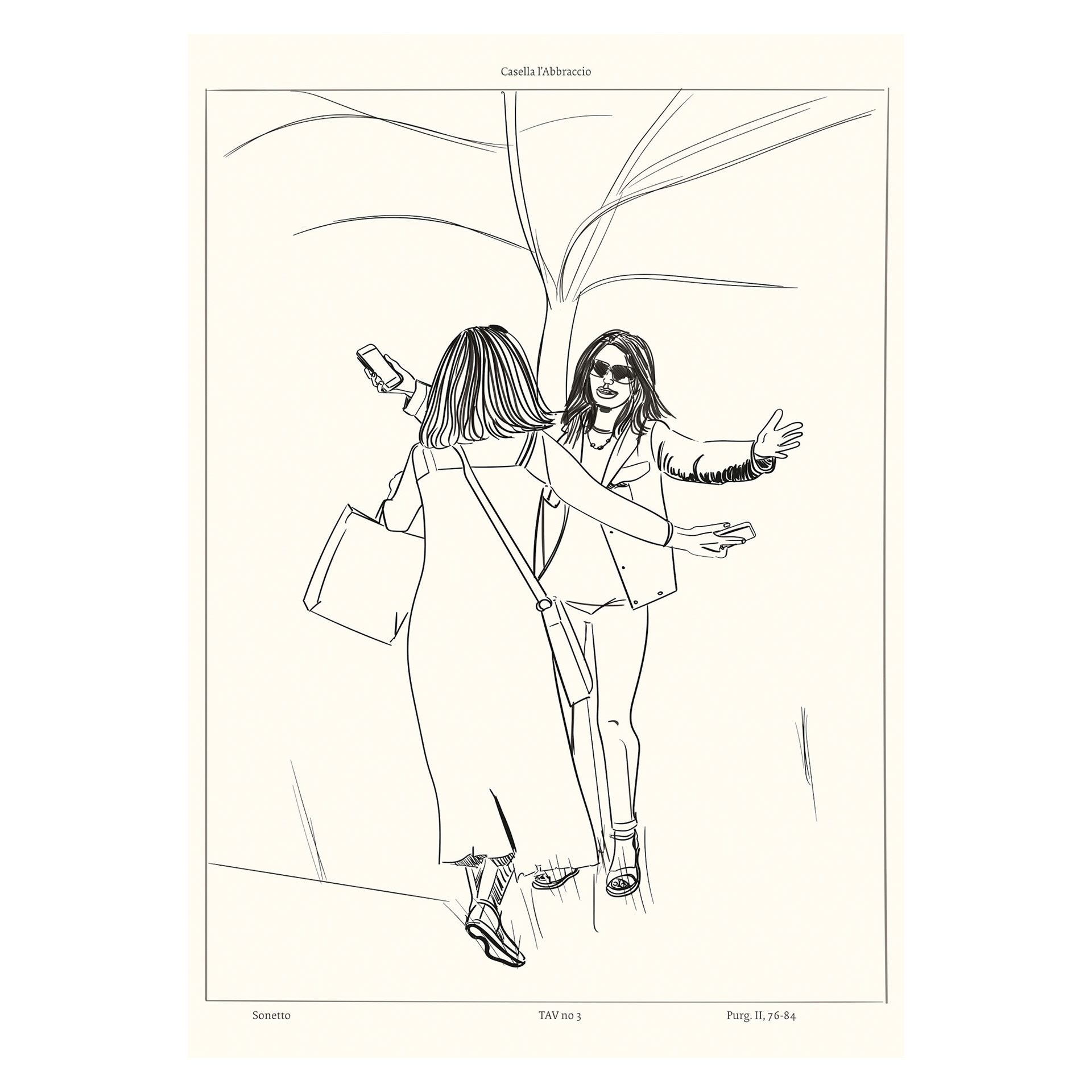 #Drw2021-#1555DRW Dante: Il Beato Regno. Tav 3 Casella Canto II (Drawing) 2021