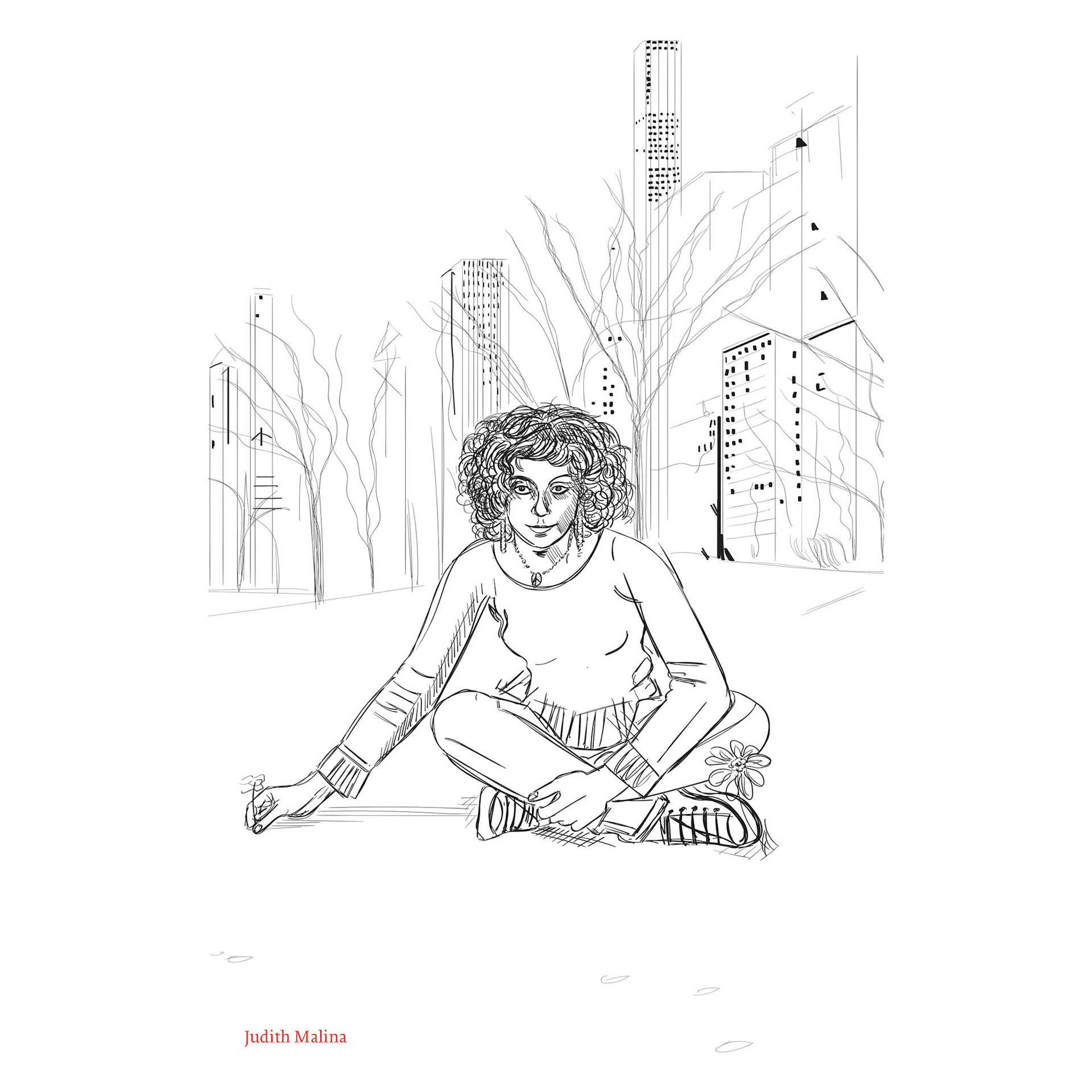 #1921DRW Judith Malina (Filippo Trasatti, Dialoghi immaginari su anarchia e libertà, Eleuthera, Milan 2024)