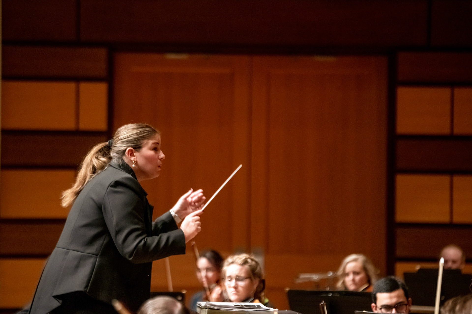 Working with the Colorado State University Symphony Orchestra. Photo Credit: Jennifer Clary