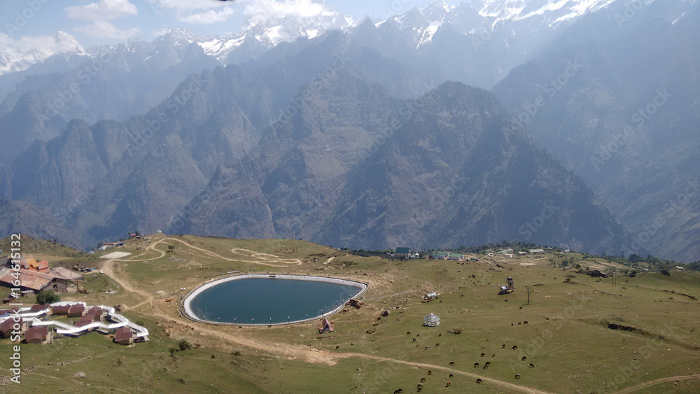 man-made artificial lake