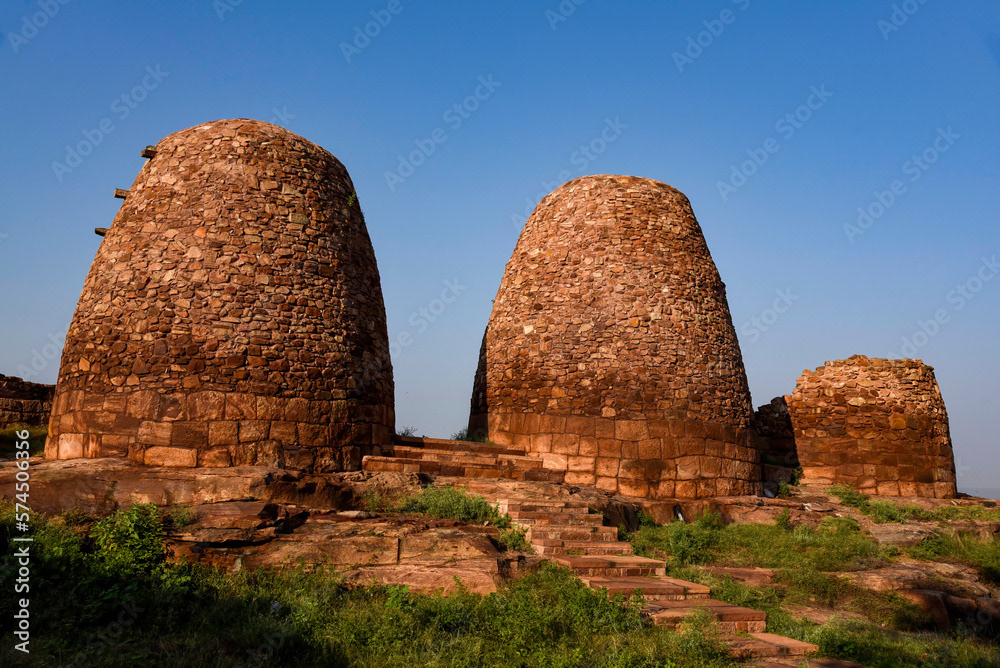 Granaries on Badami Fort