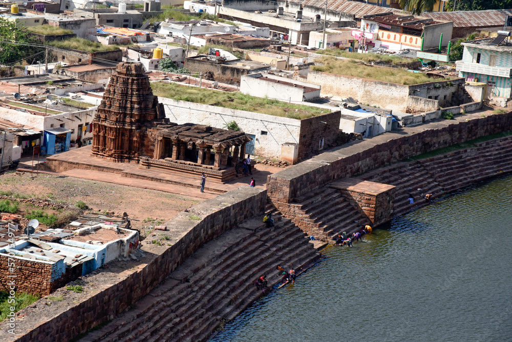 Yellamma Temple on the banks of Agastya Lake