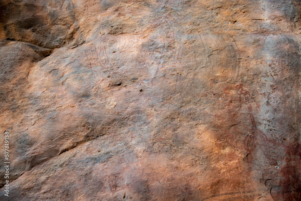 Prehistoric rock paintings
