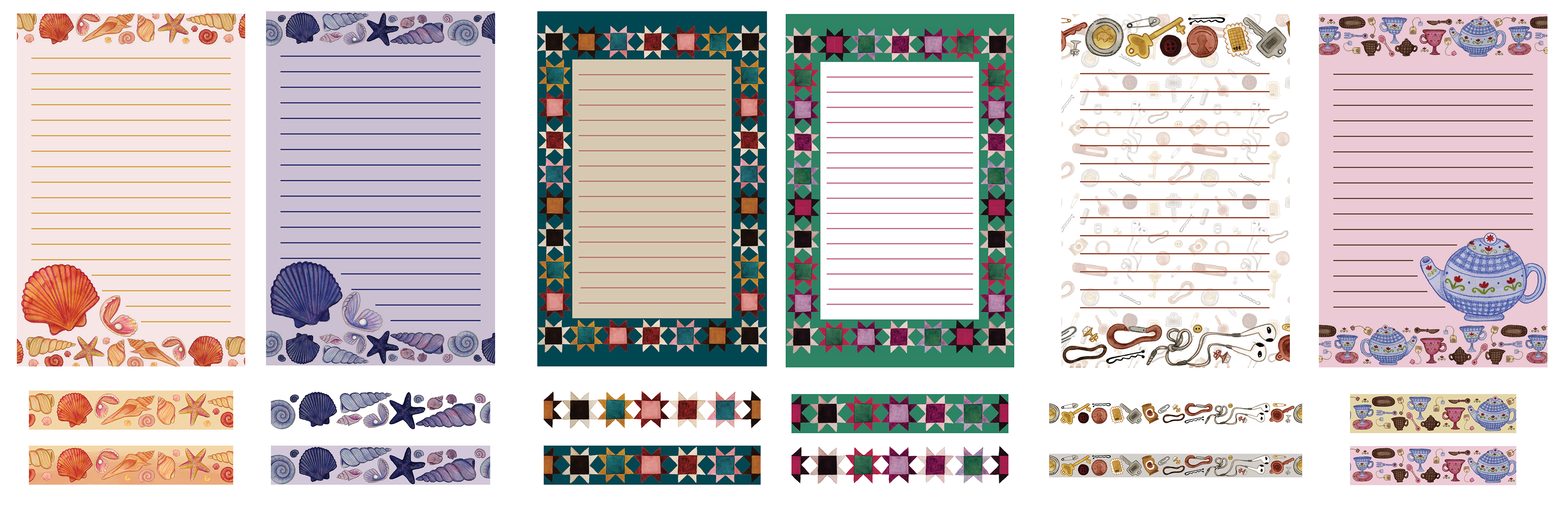 Notepad and Washi Tape Mock Ups
