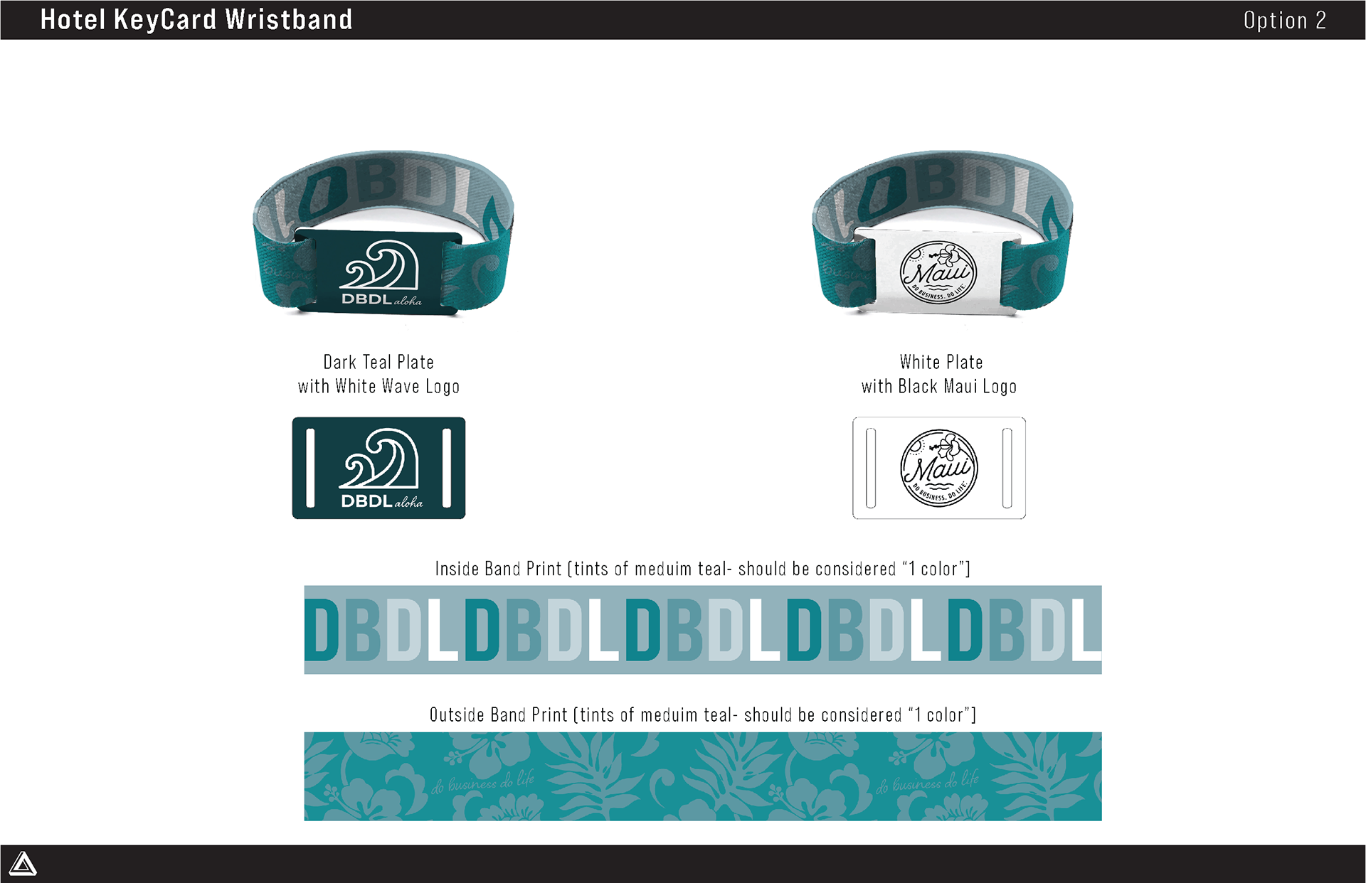 hotel room key wristband - iterations for the under 21 version