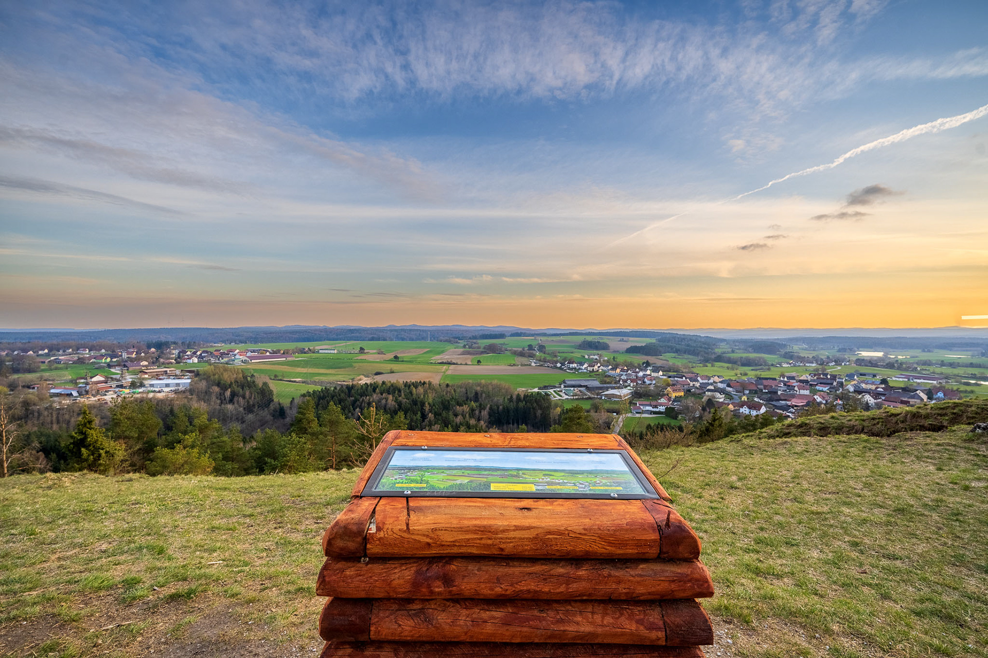 Aussichtspunkt auf dem 650 m hohen Gottvaterberg