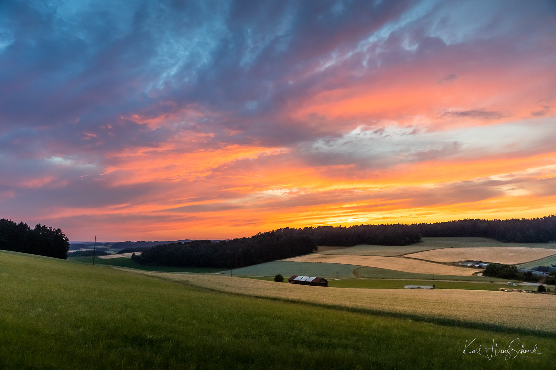 Tolles Farbenspiel am Himmel