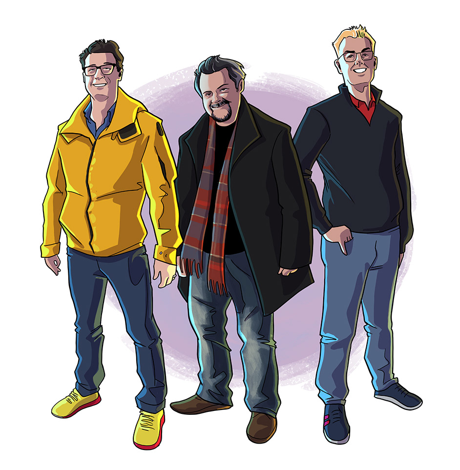 Left to right: Greg, Scott, Sean