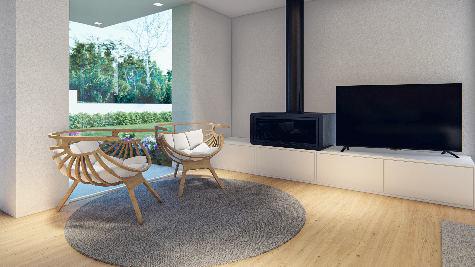 Márcio Silva - 3D minimalist home interior
