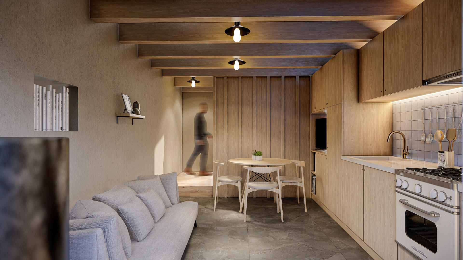 Márcio Silva - 3D interior rustic house