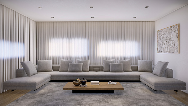 Márcio Silva - Living room and dining room interior