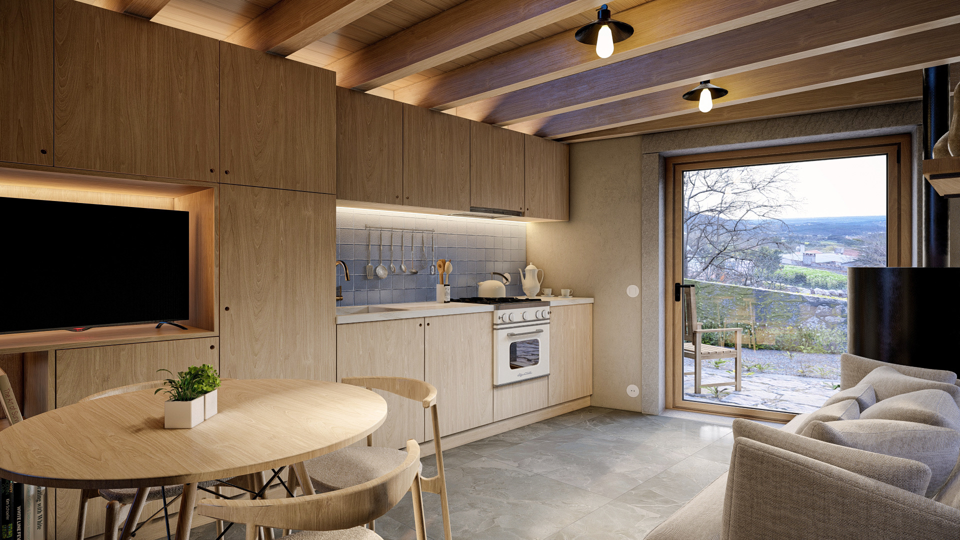 Márcio Silva - 3D interior rustic house