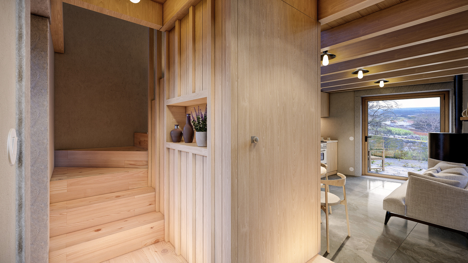 Márcio Silva - 3D interior rustic house