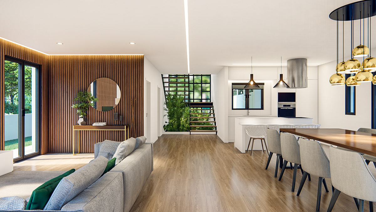 Márcio Silva - 3D interior wooden style - new wave