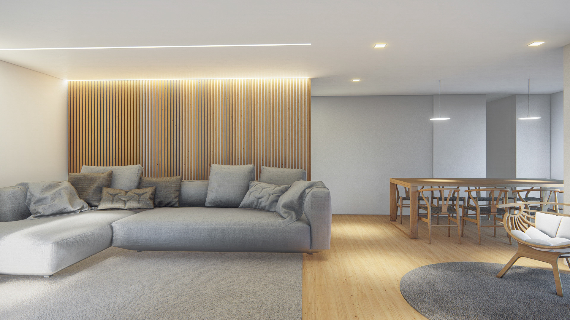 Márcio Silva - 3D minimalist home interior