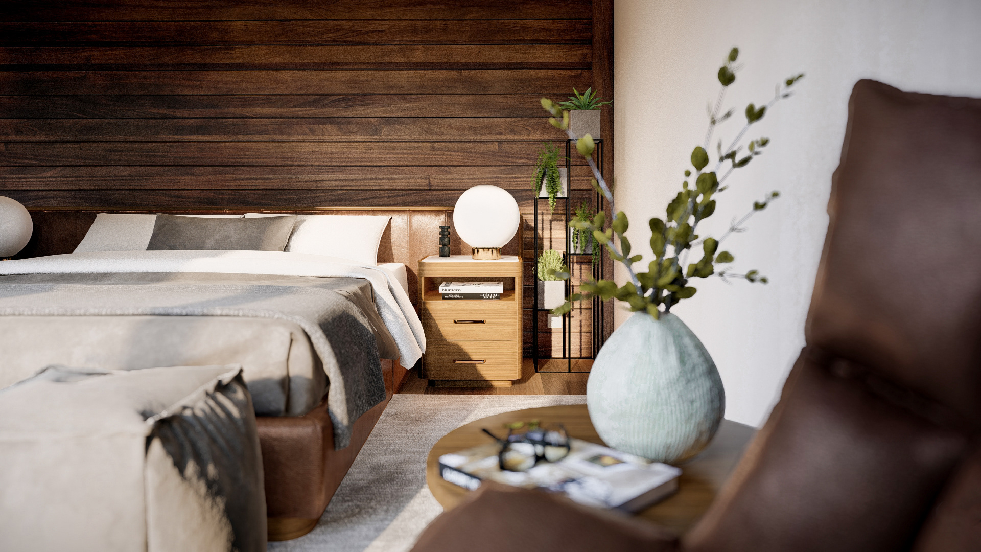 Márcio Silva - wooden bedroom