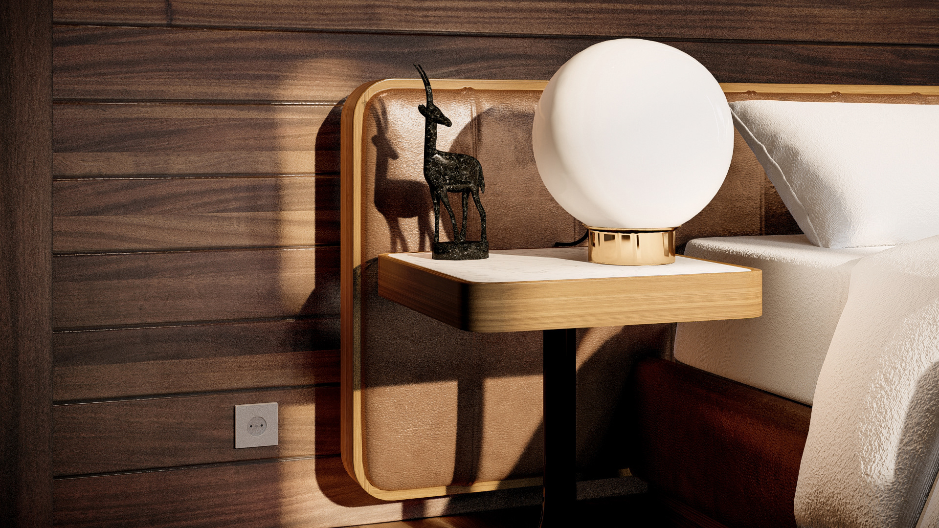 Márcio Silva - wooden bedroom