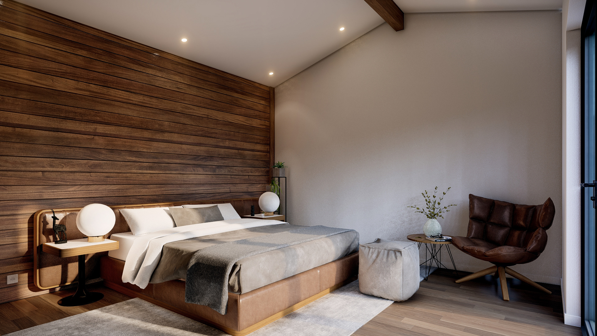 Márcio Silva - wooden bedroom