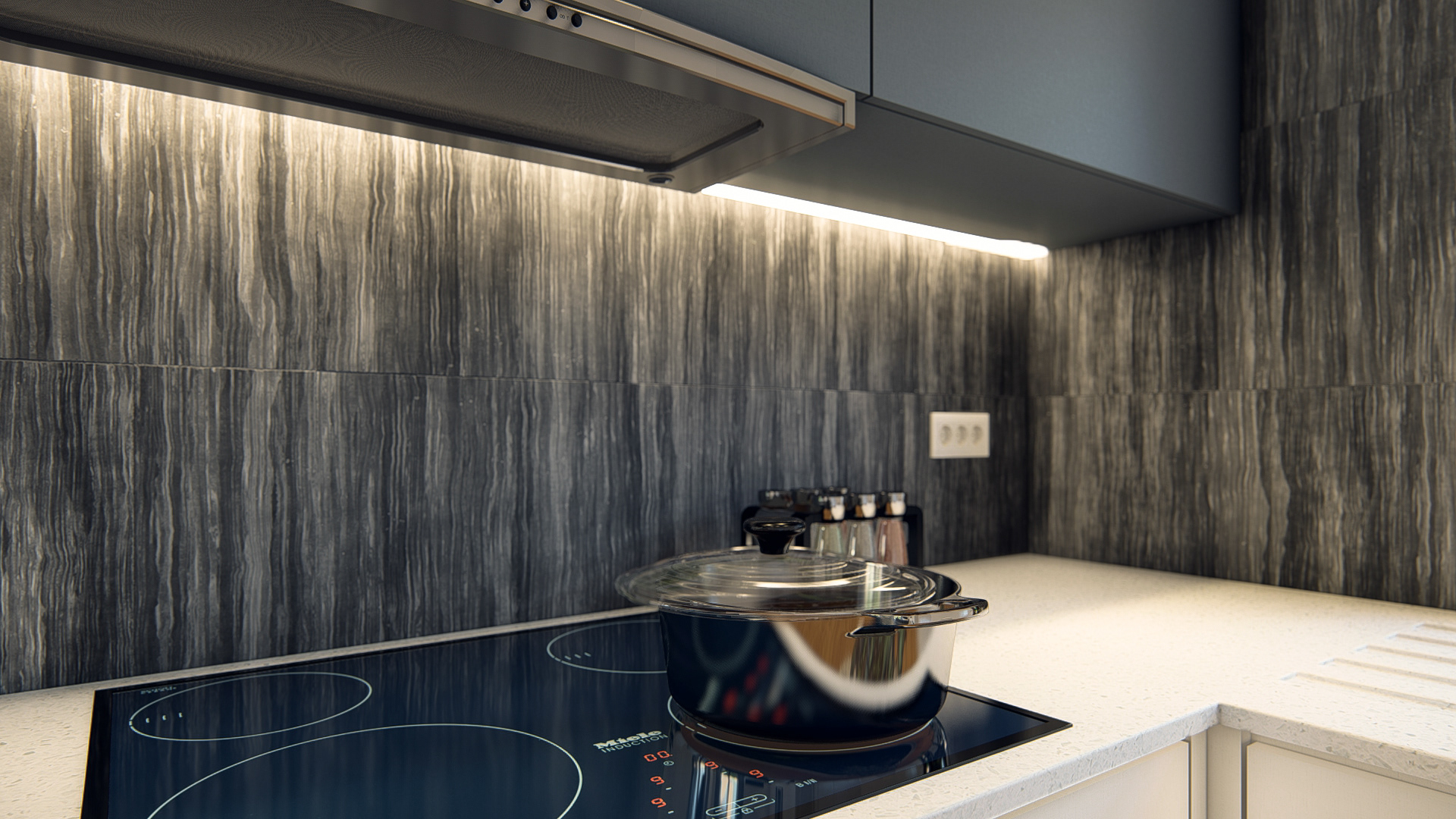 Márcio Silva - kitchen interior 3D render