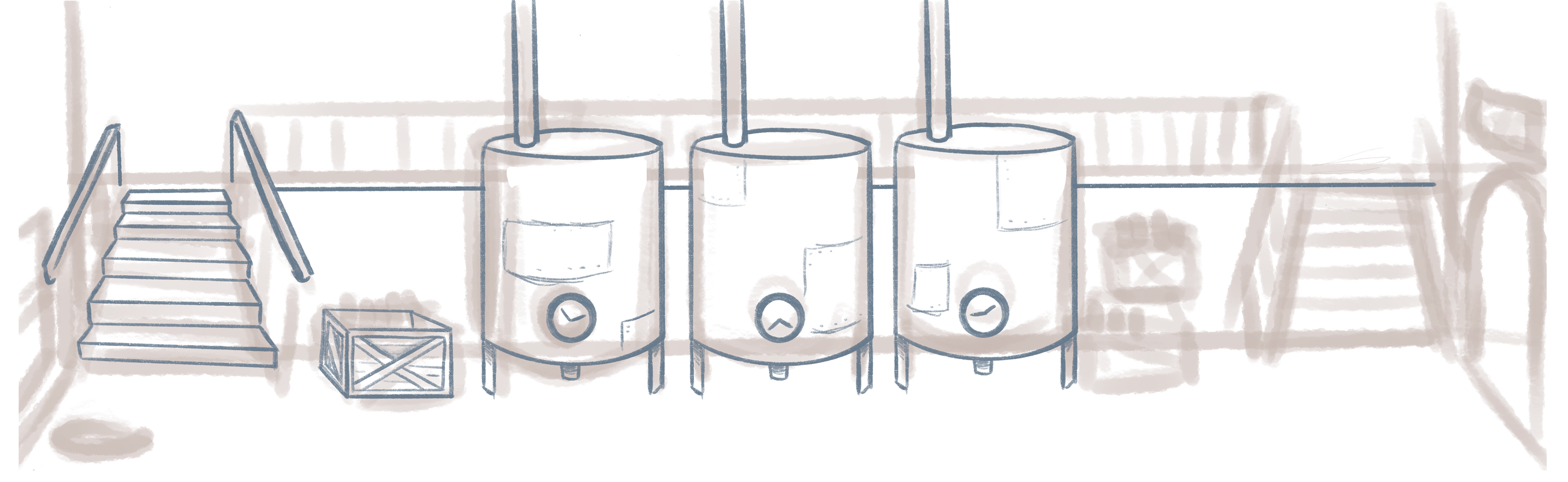 Unfinished Brewery Environment Concept for 'It's Just A Day', 2025