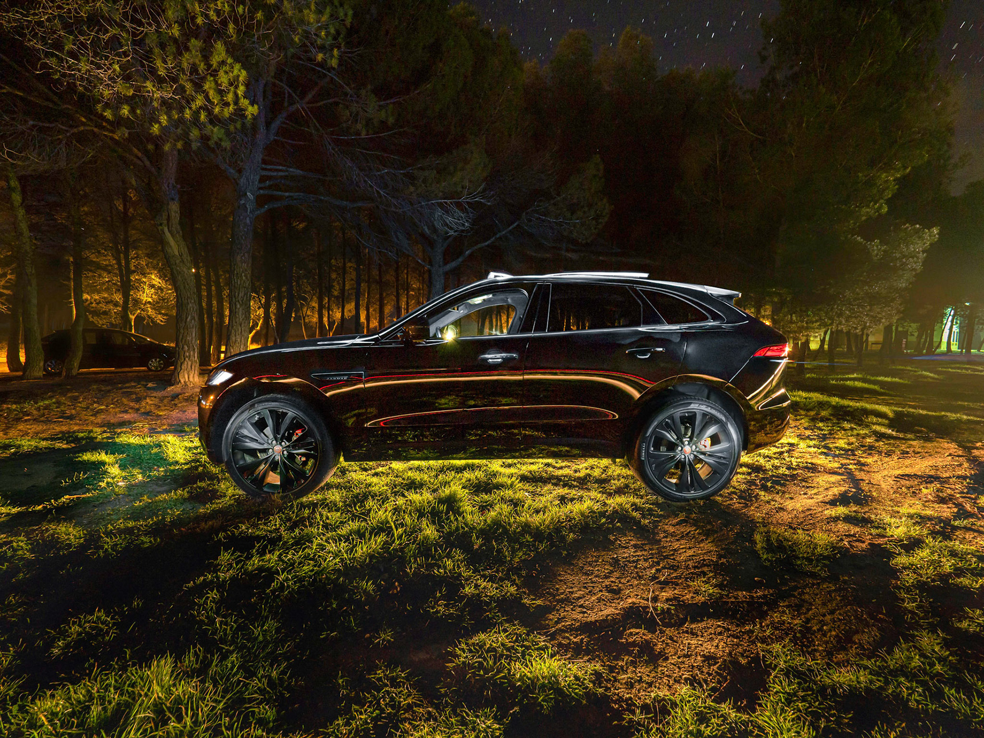 Jaguar Light-painting (by Gabriel Glez - Noctografia-)