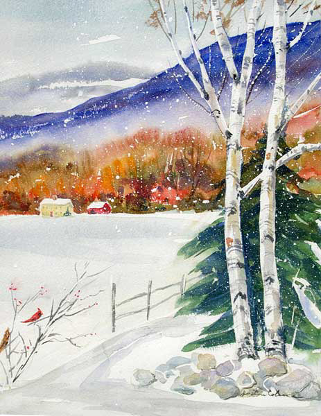 Cardinals in Winter