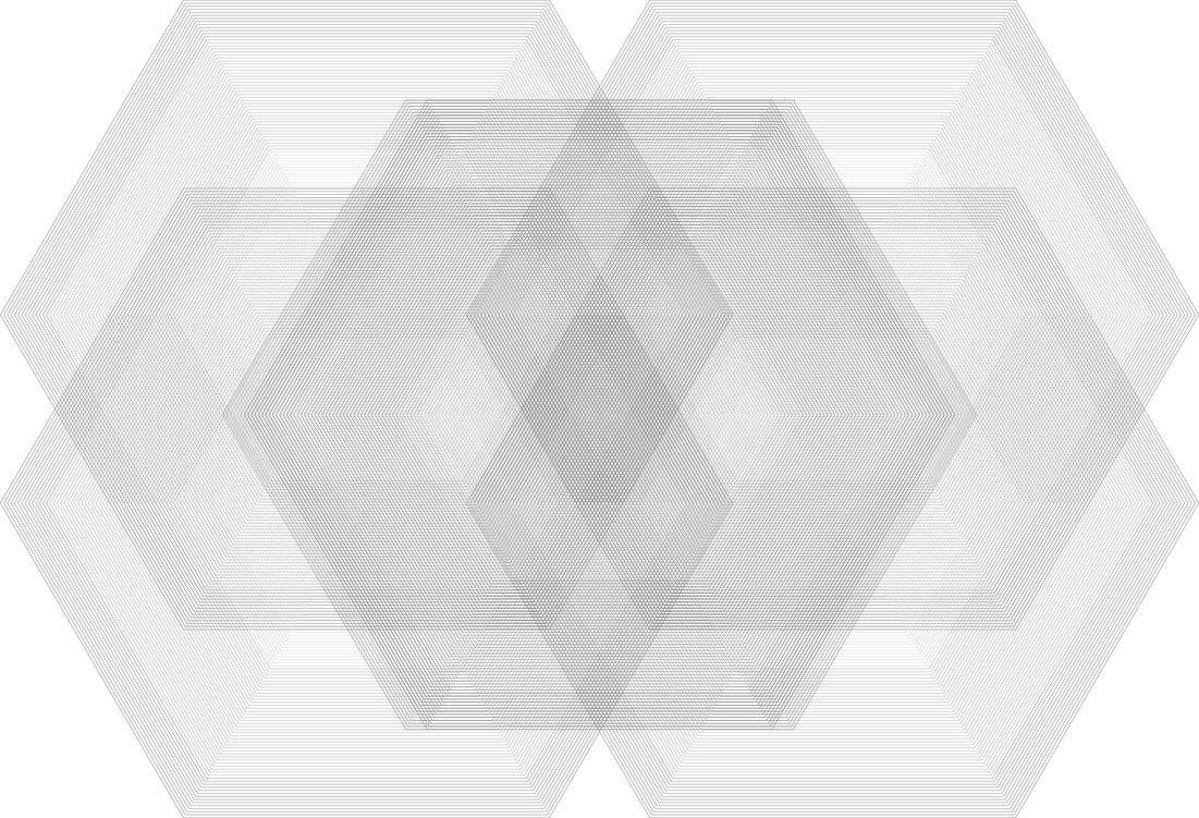 Lignes III 65x45 pouces  Rayon UV sur aluminium découpé au laser  2020