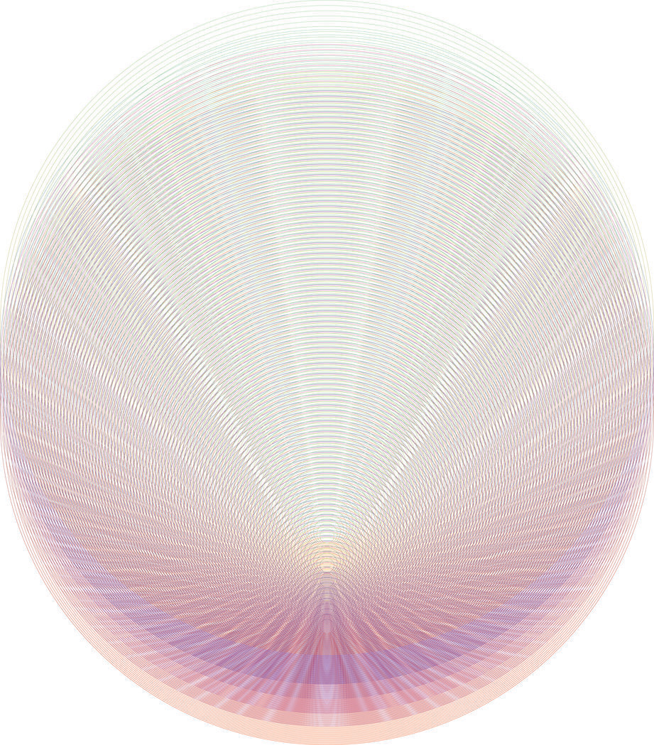 Lignes V 57x65 pouces  Rayon UV sur aluminium découpé au laser  2020